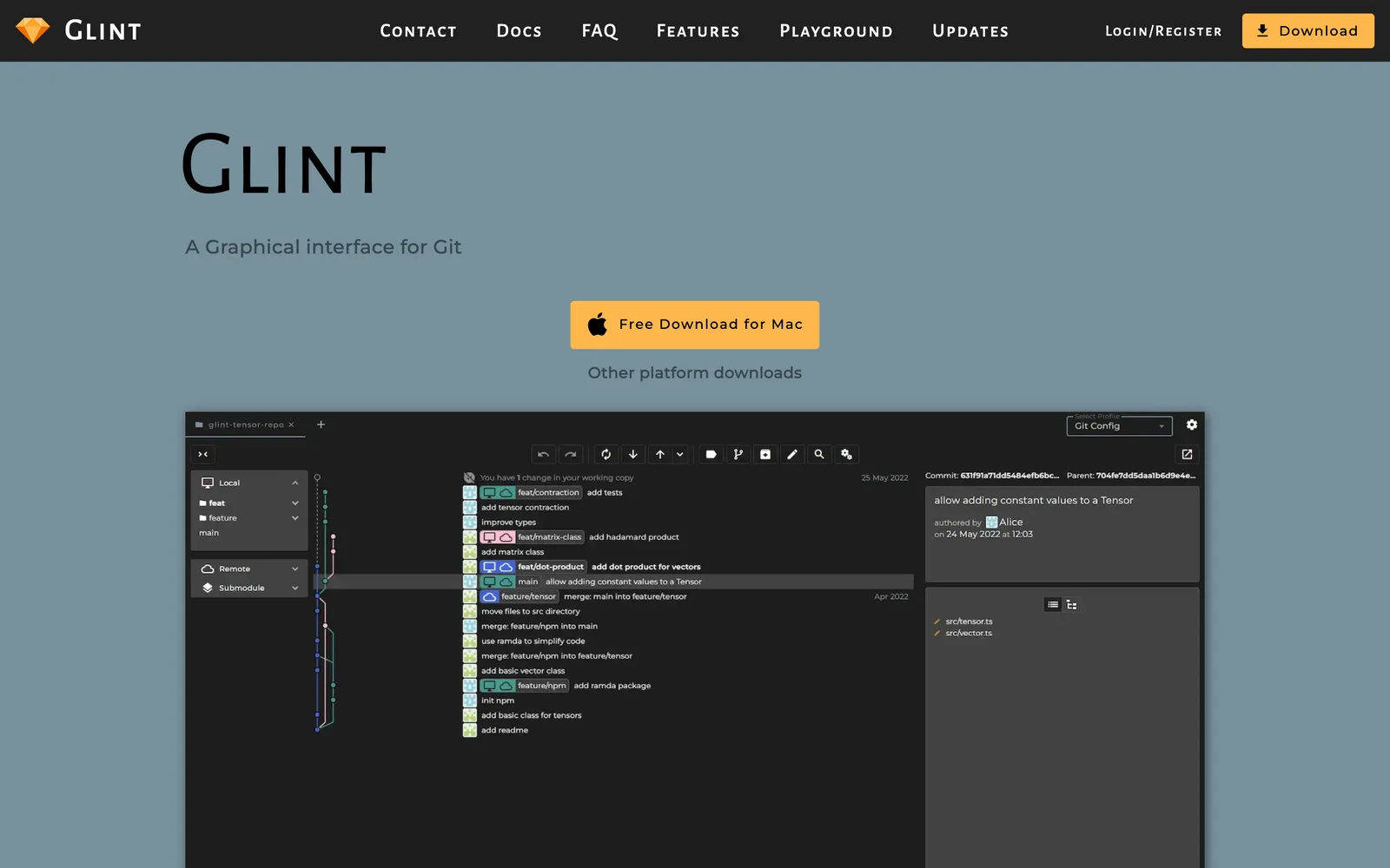 Git Glint screenshot