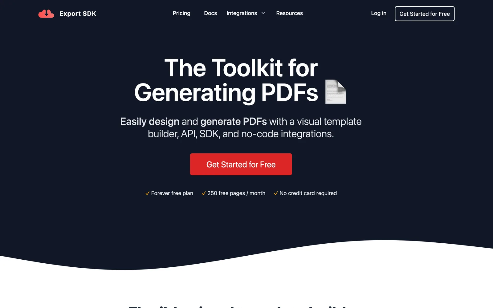 Export SDK screenshot