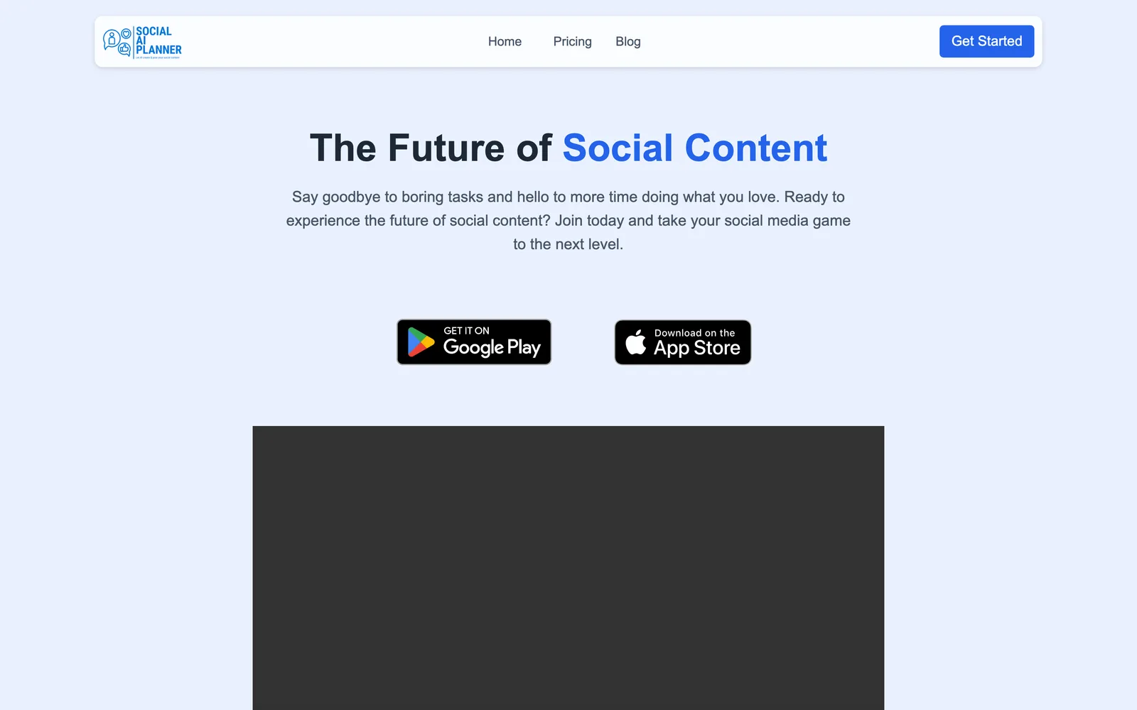 social planner screenshot