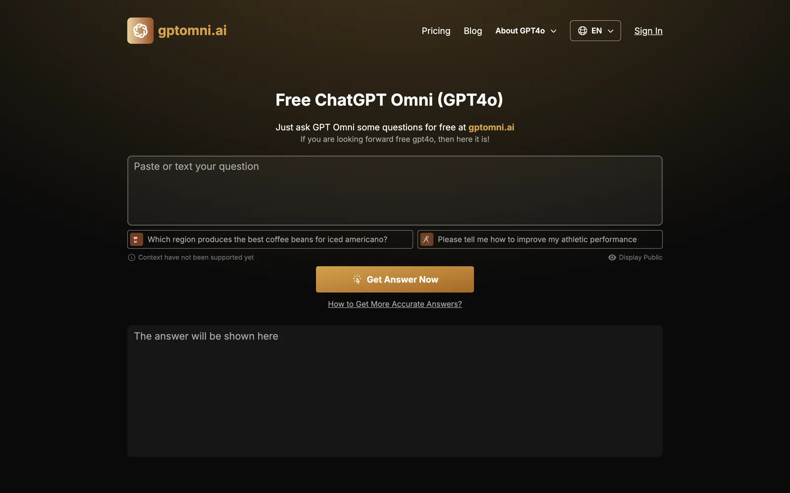 Free ChatGPT Omni screenshot
