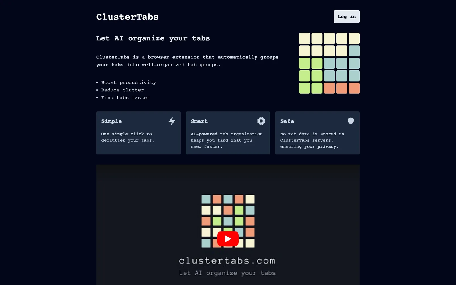 ClusterTabs screenshot