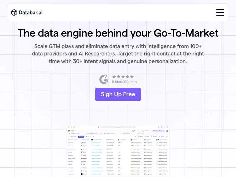 Databar screenshot