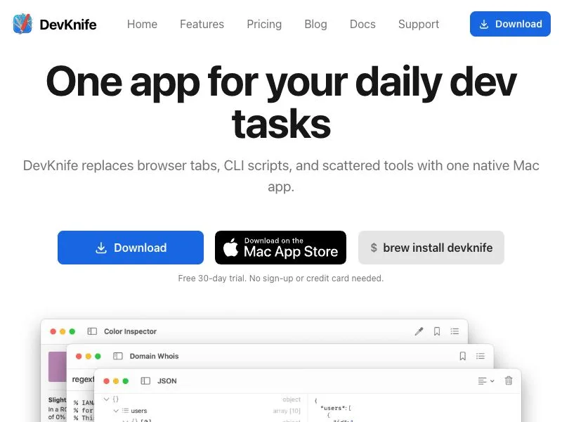 DevKnife screenshot