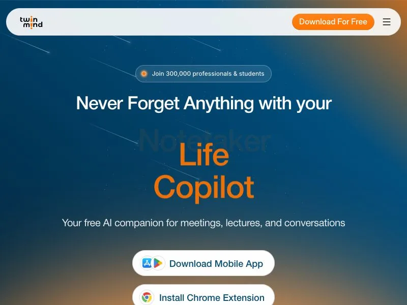 TwinMind screenshot