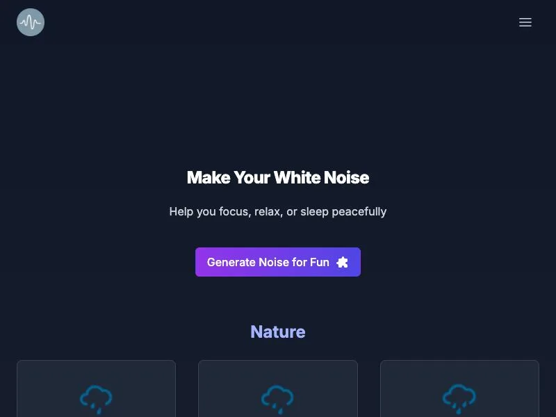 Make white noise