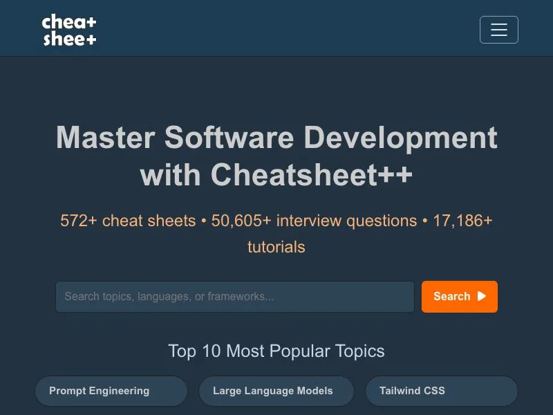cheatsheet++ screenshot
