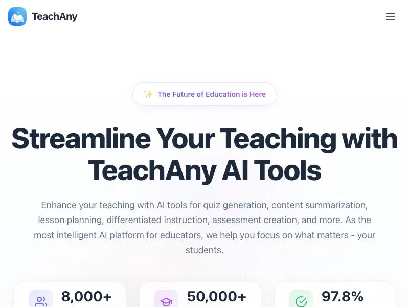 TeachAny screenshot