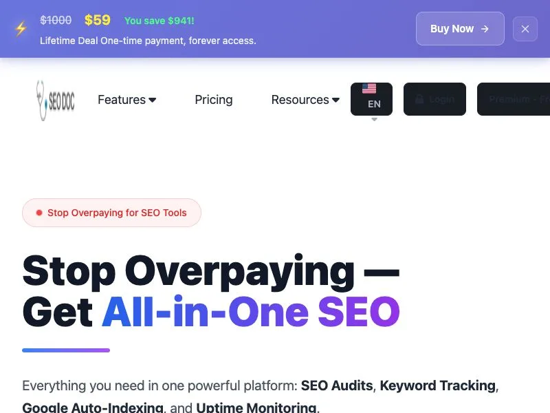SEODoC screenshot