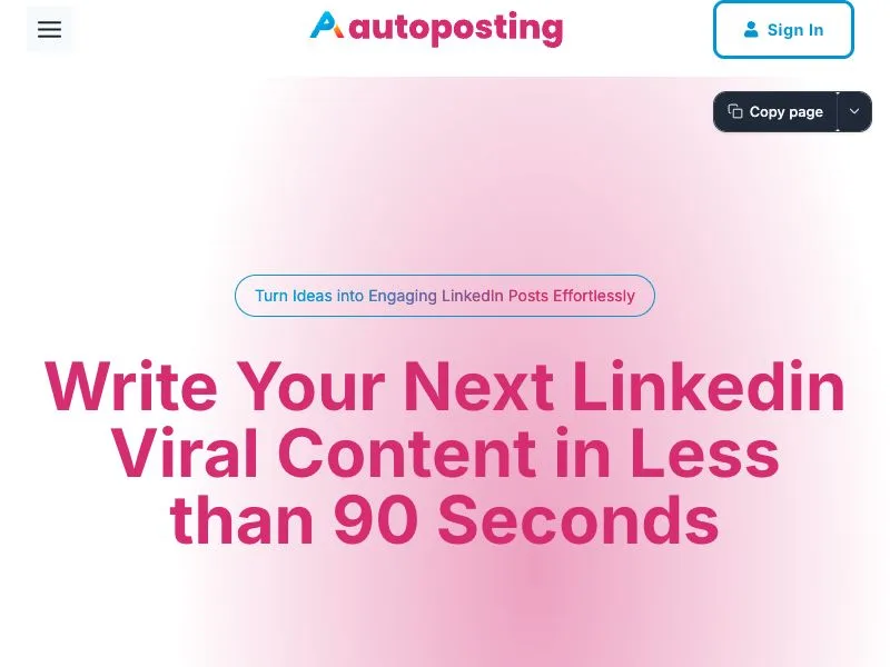 Autoposting screenshot