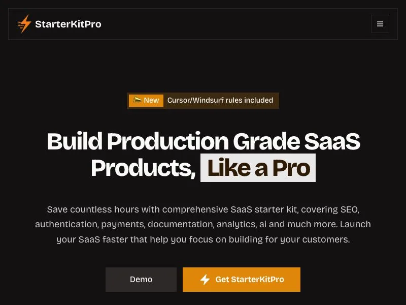 Starter Kit Pro screenshot