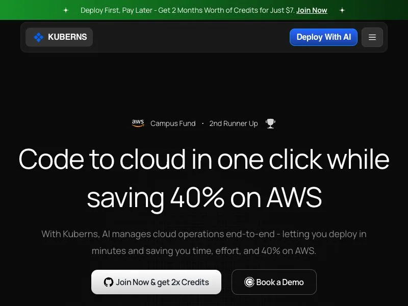 Kuberns screenshot
