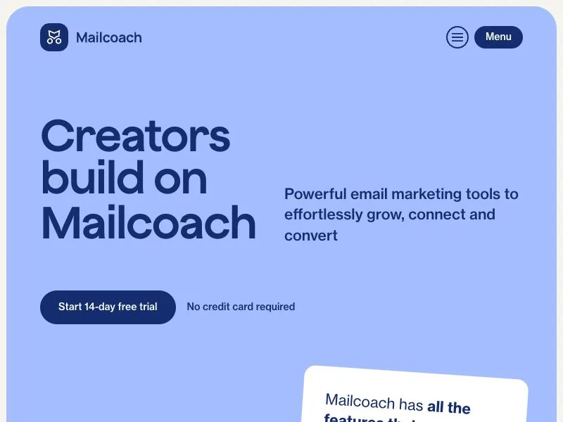 Mailcoach screenshot
