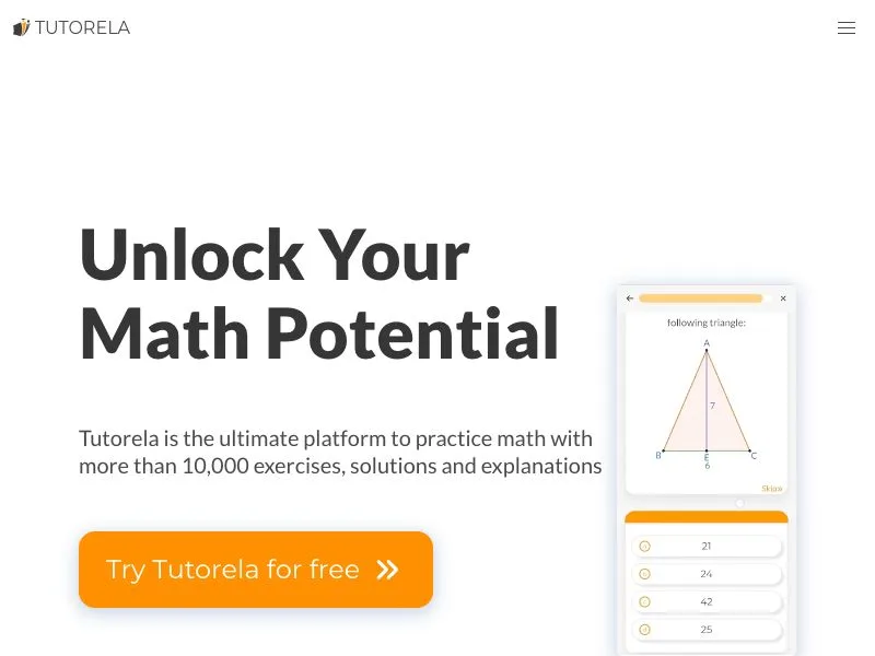 Tutorela Math screenshot
