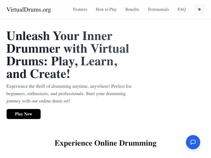 VirtualDrums.org screenshot