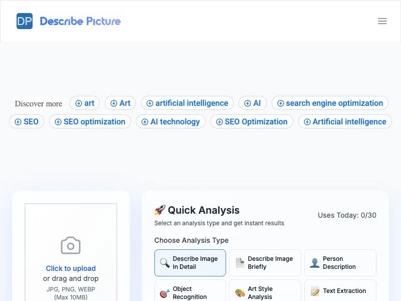 ai image describer