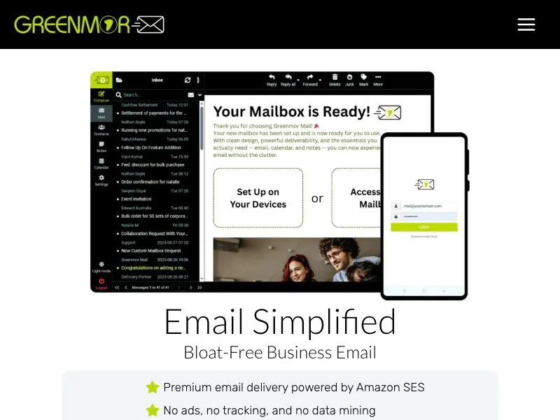 Greenmor Mail screenshot