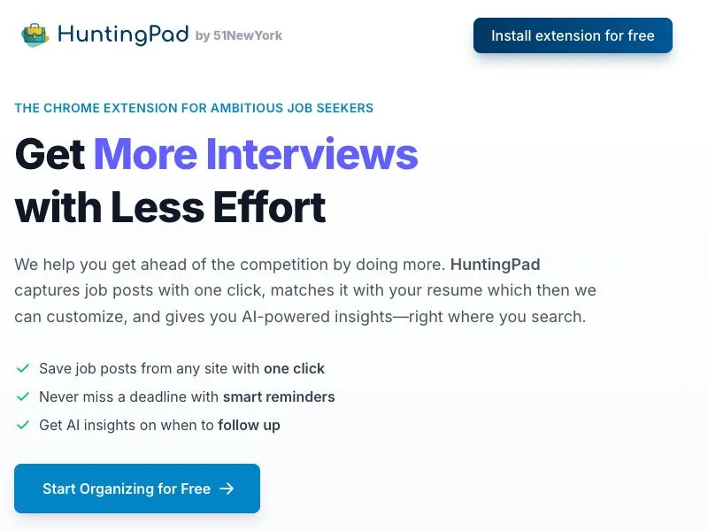HuntingPad screenshot
