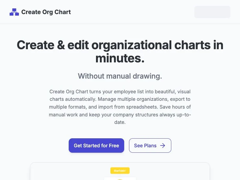 Create Org Chart screenshot