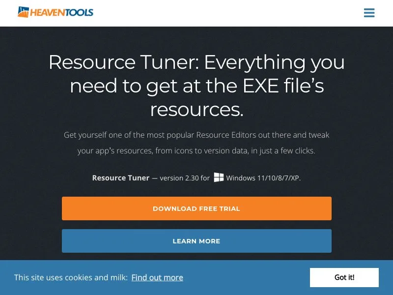 Resource Tuner screenshot