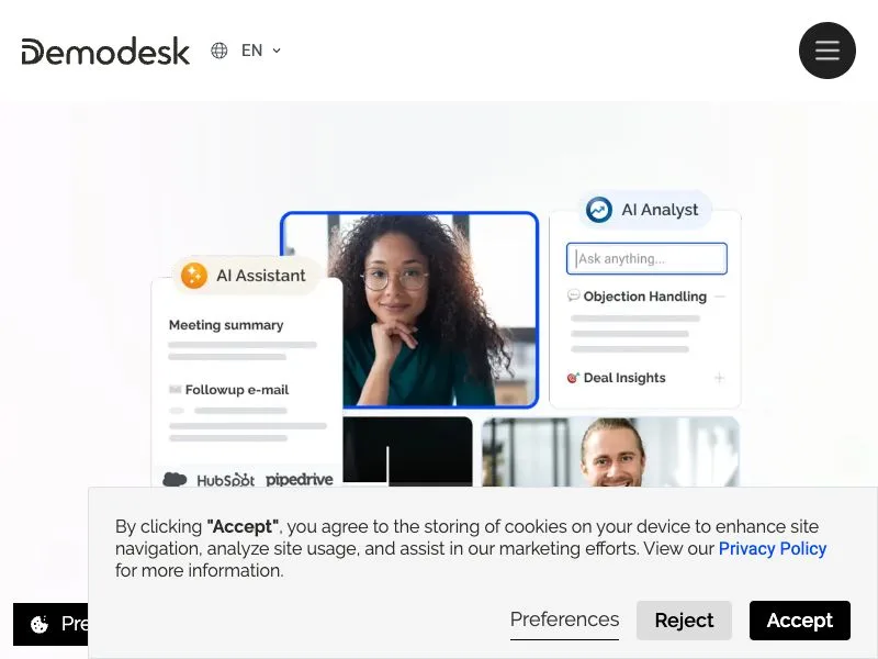 Demodesk screenshot