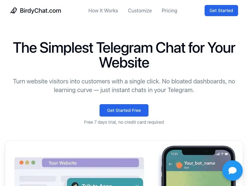 Birdychat screenshot