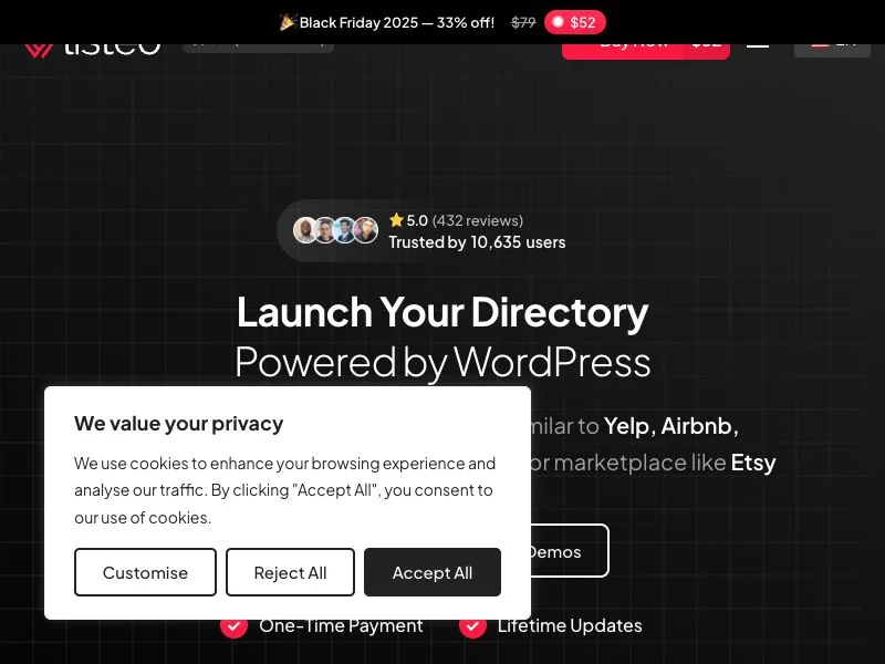 Listeo screenshot