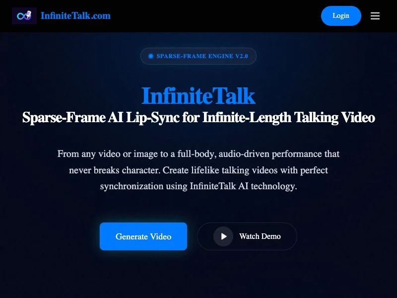 InfiniteTalk screenshot