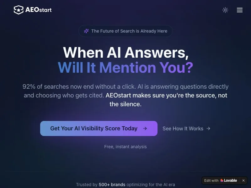 AEOstart screenshot