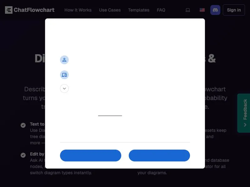 ChatFlowchart screenshot