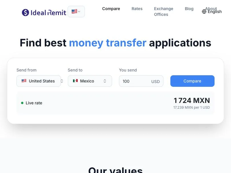 Ideal Remit screenshot