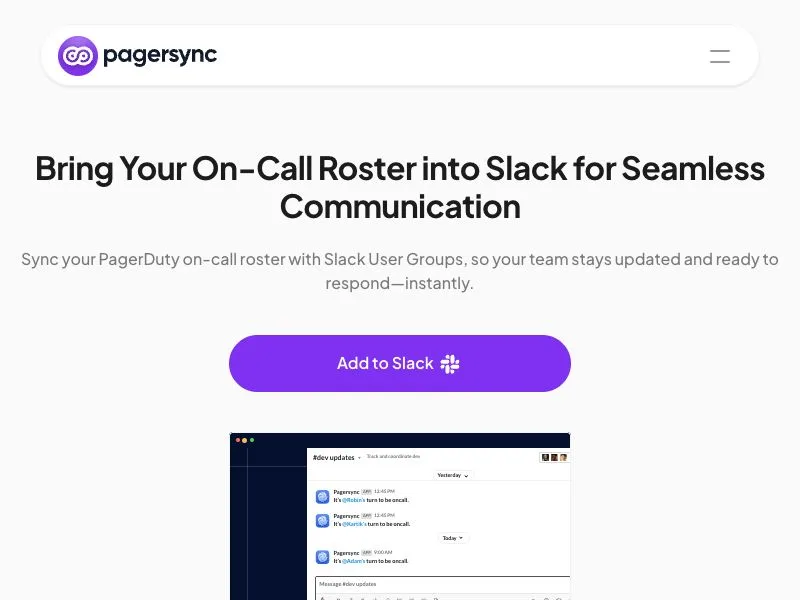 PagerSync screenshot