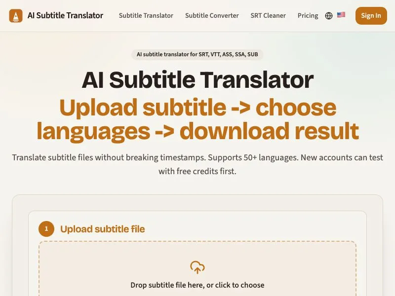 AI Subtitle Translator screenshot