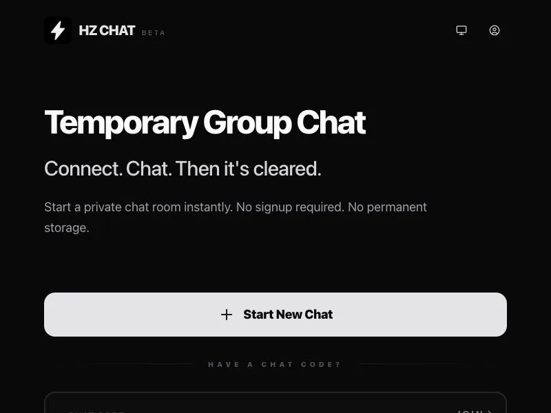 HZ Chat screenshot