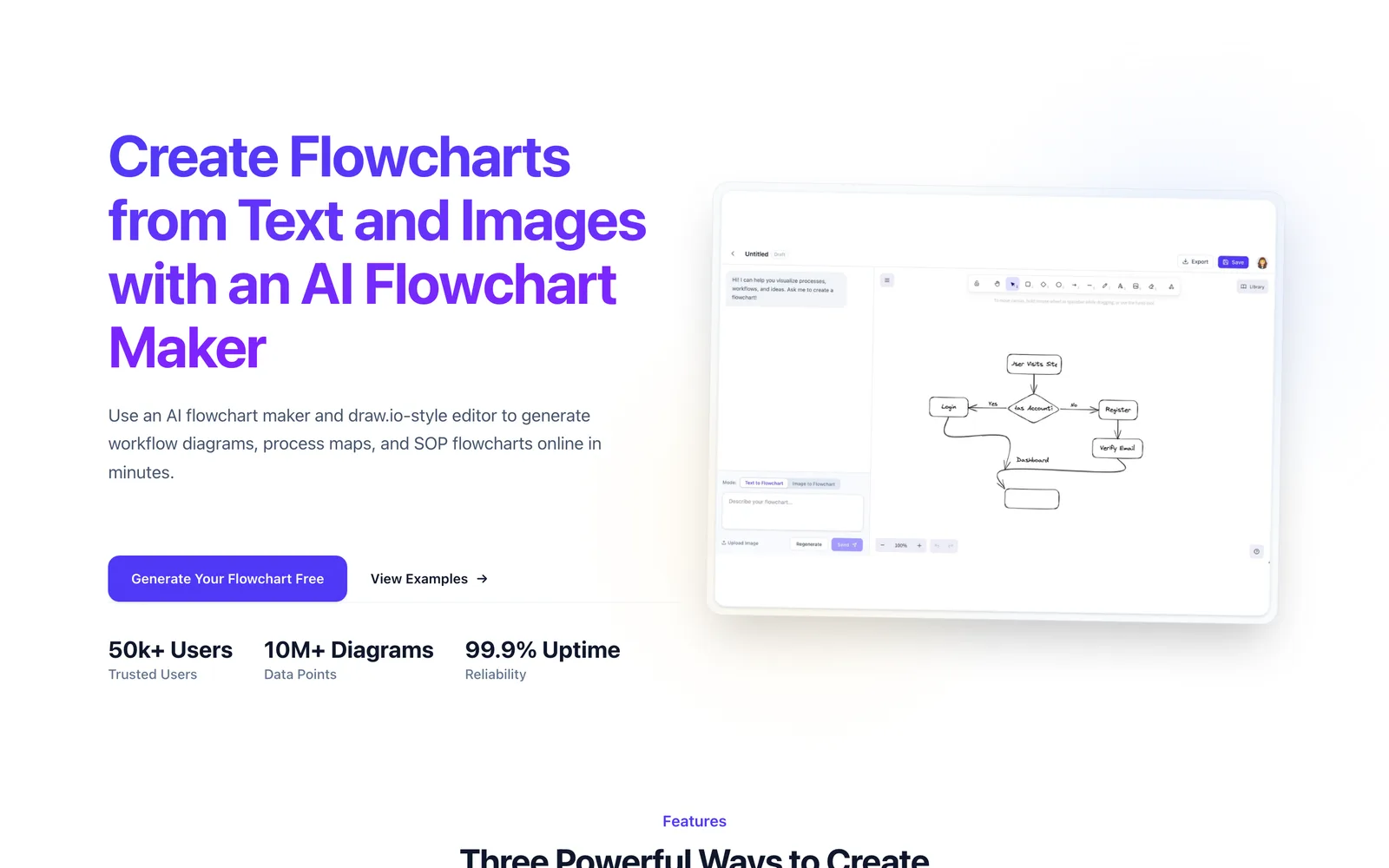 AI Flowchart screenshot