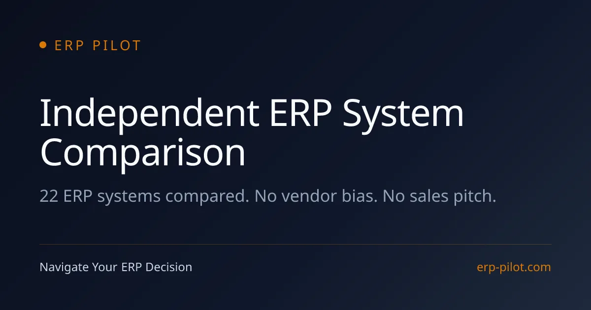 ERP Pilot screenshot