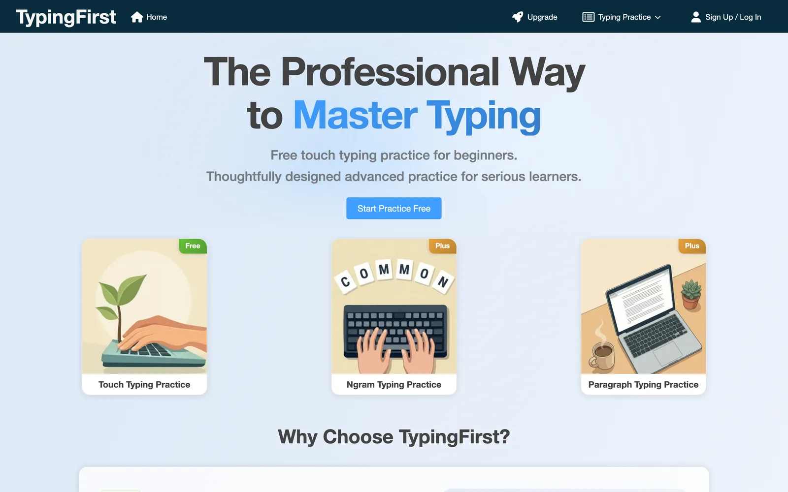 TypingFirst screenshot