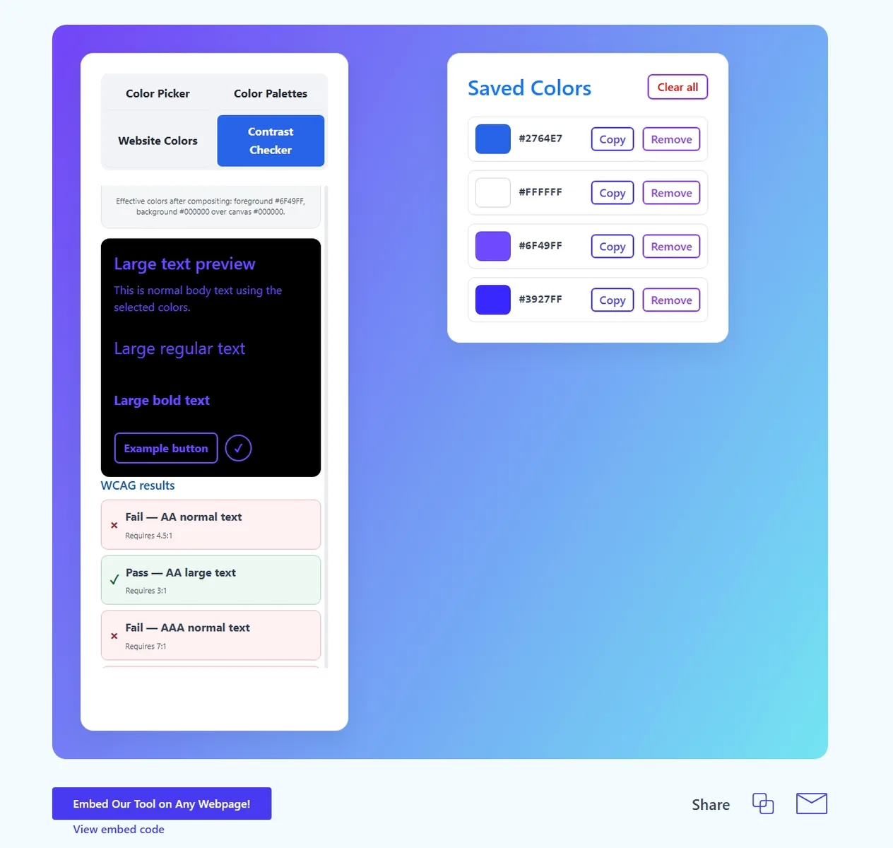 Upclimb Color Picker screenshot